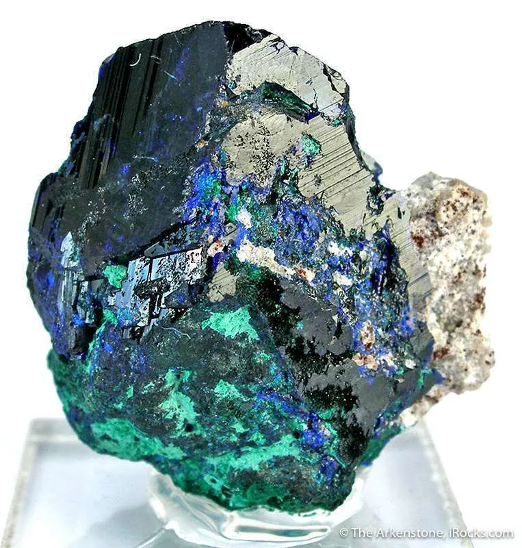 Azurite With Malachite Ps. Azurite - image 2