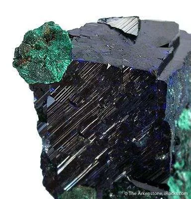 Azurite With Malachite Ps. Azurite - image 2