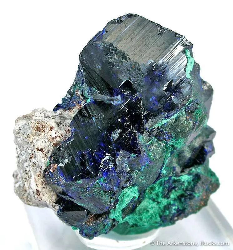 Azurite With Malachite Ps. Azurite image