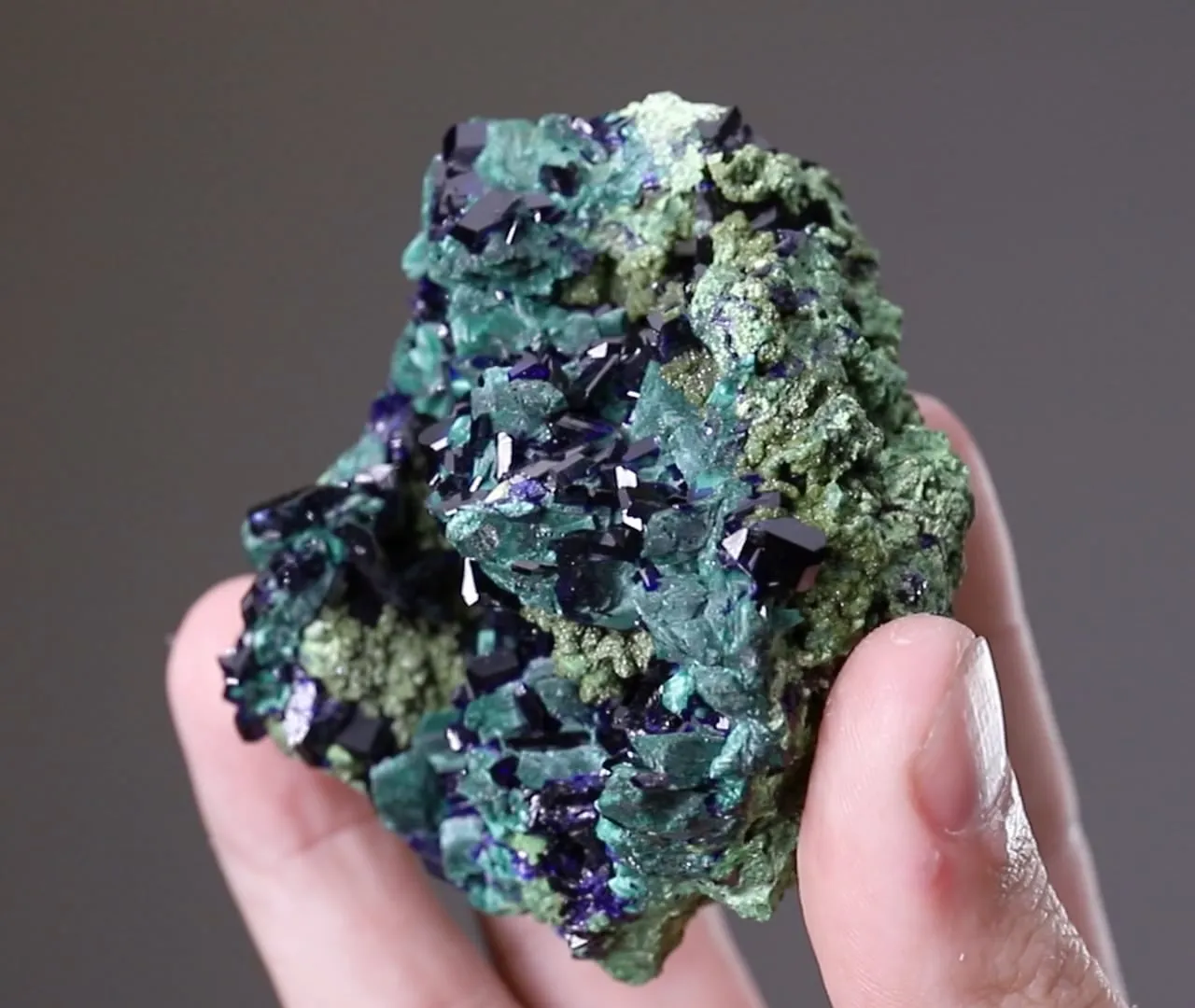 Azurite with Malachite Pseudomorph After Azurite - image 2