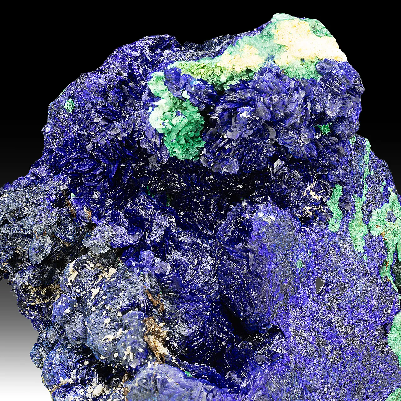 Azurite with Malachite, Quartz - image 1