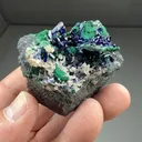 Azurite with Malachite, Quartz - image 2
