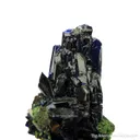 Azurite with Mottramite and Quartz - image 5
