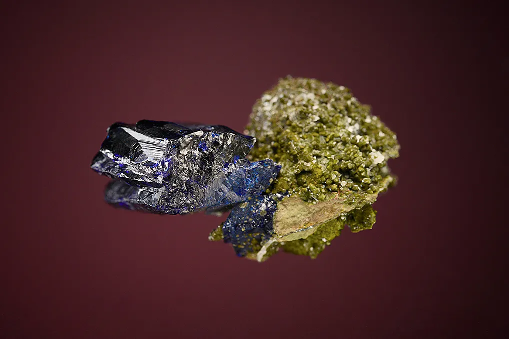 Azurite with Olivenite - image 3