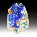 Azurite with Olivenite - image 1