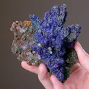 AZURITE with OLIVENITE CALCITE and MALACHITE - image 2