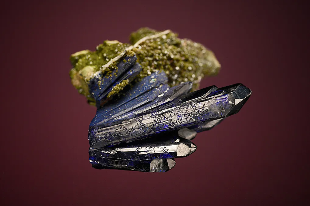 Azurite with Olivenite - image 4