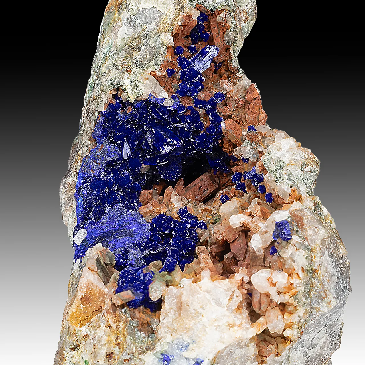 Azurite with Quartz - image 1