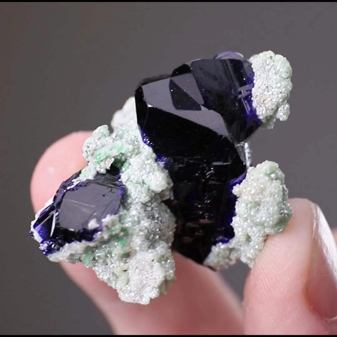Azurite with Smithsonite - image 2