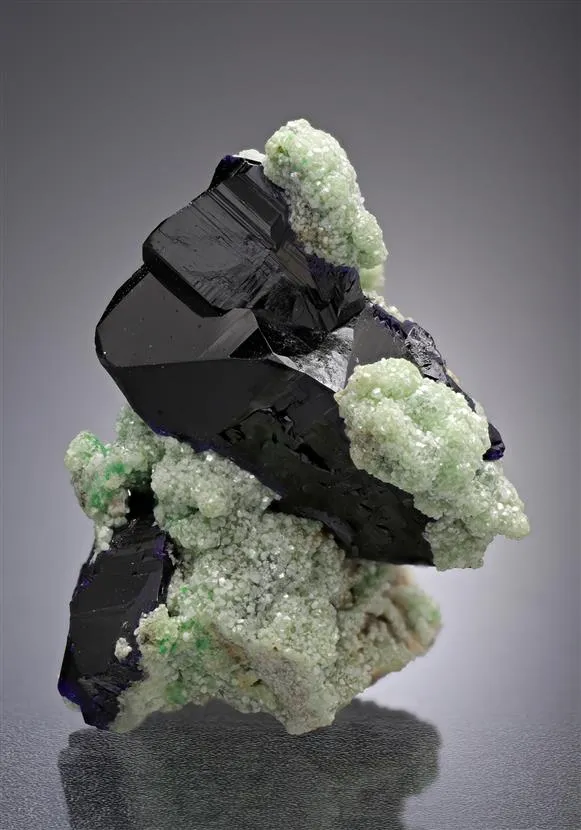 Azurite with Smithsonite image