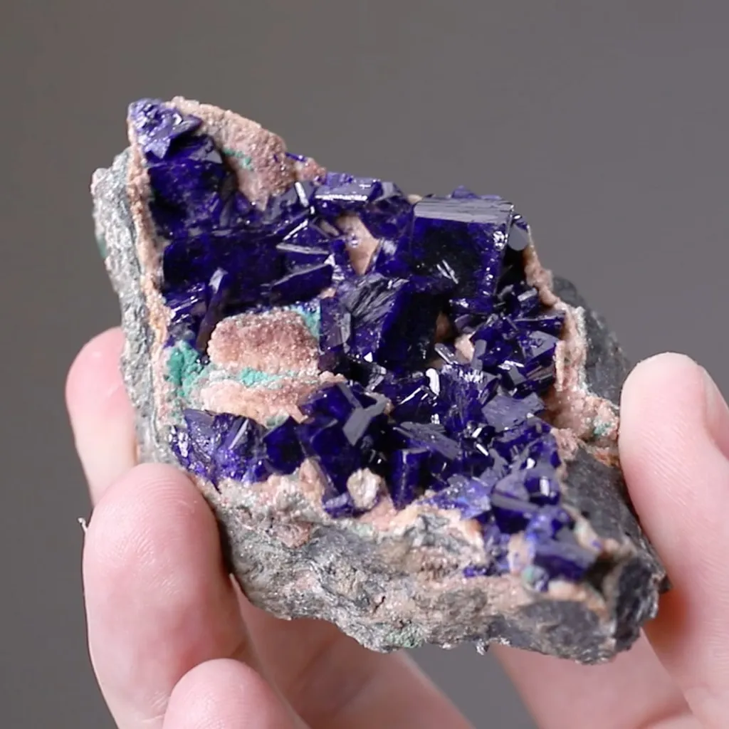 Azurite with Smithsonite and Malachite - image 2