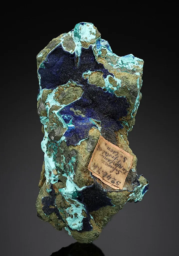 Azurite with TYROLITE Malachite and Chrysocolla image