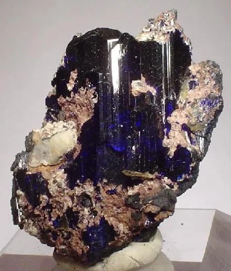 Azurite, Wulfenite image