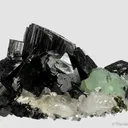Babingtonite and Prehnite on Quartz - image 10