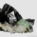 Babingtonite and Prehnite on Quartz - image 7