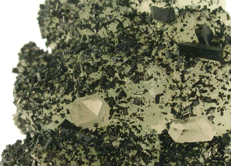 Babingtonite on Prehnite - image 4