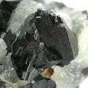 Babingtonite on Prehnite - image 4