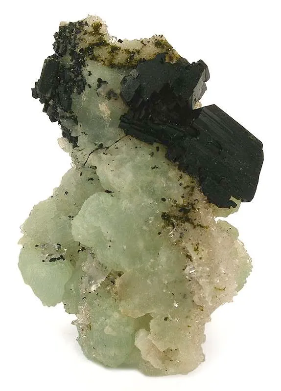 Babingtonite on Prehnite - image 1
