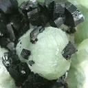 Babingtonite on Prehnite - image 4