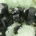 Babingtonite on Prehnite - image 3