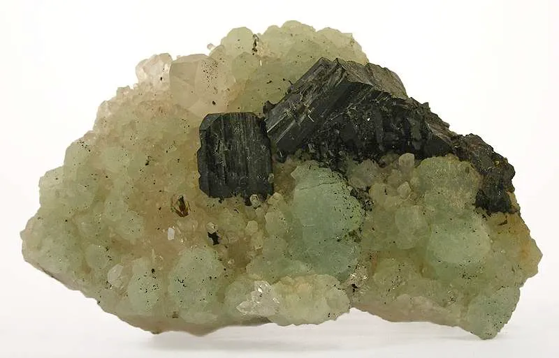Babingtonite on Prehnite image