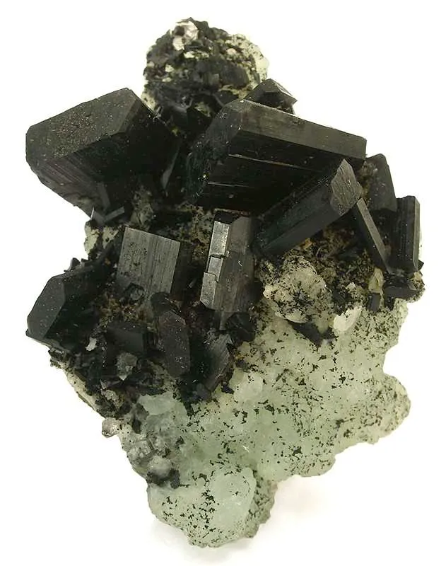 Babingtonite on Prehnite image