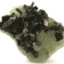 Babingtonite on Prehnite - image 1