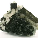 Babingtonite on Prehnite - image 1