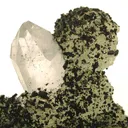 Babingtonite on Prehnite - image 2