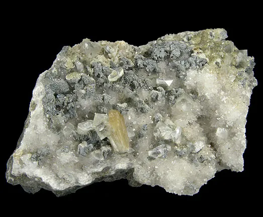 Babingtonite, Stilbite-Ca, Heulandite-Ca, Calcite, Quartz - image 2