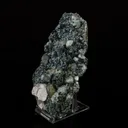 Babingtonite with Apophyllite & Chalcedony Natural Mineral Specimen - image 3