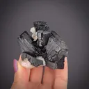 Babingtonite with Prehnite and Quartz - image 1