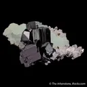 Babingtonite with Prehnite on Quartz - image 5