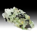 Babingtonite with Prehnite, Quartz - image 1