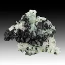Babingtonite with Prehnite, Quartz - image 1