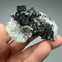 Babingtonite with Prehnite, Quartz - image 2