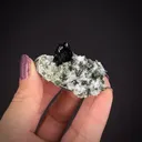 Babingtonite with Quartz - image 1