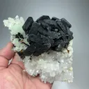 Babingtonite with Quartz, Prehnite - image 2
