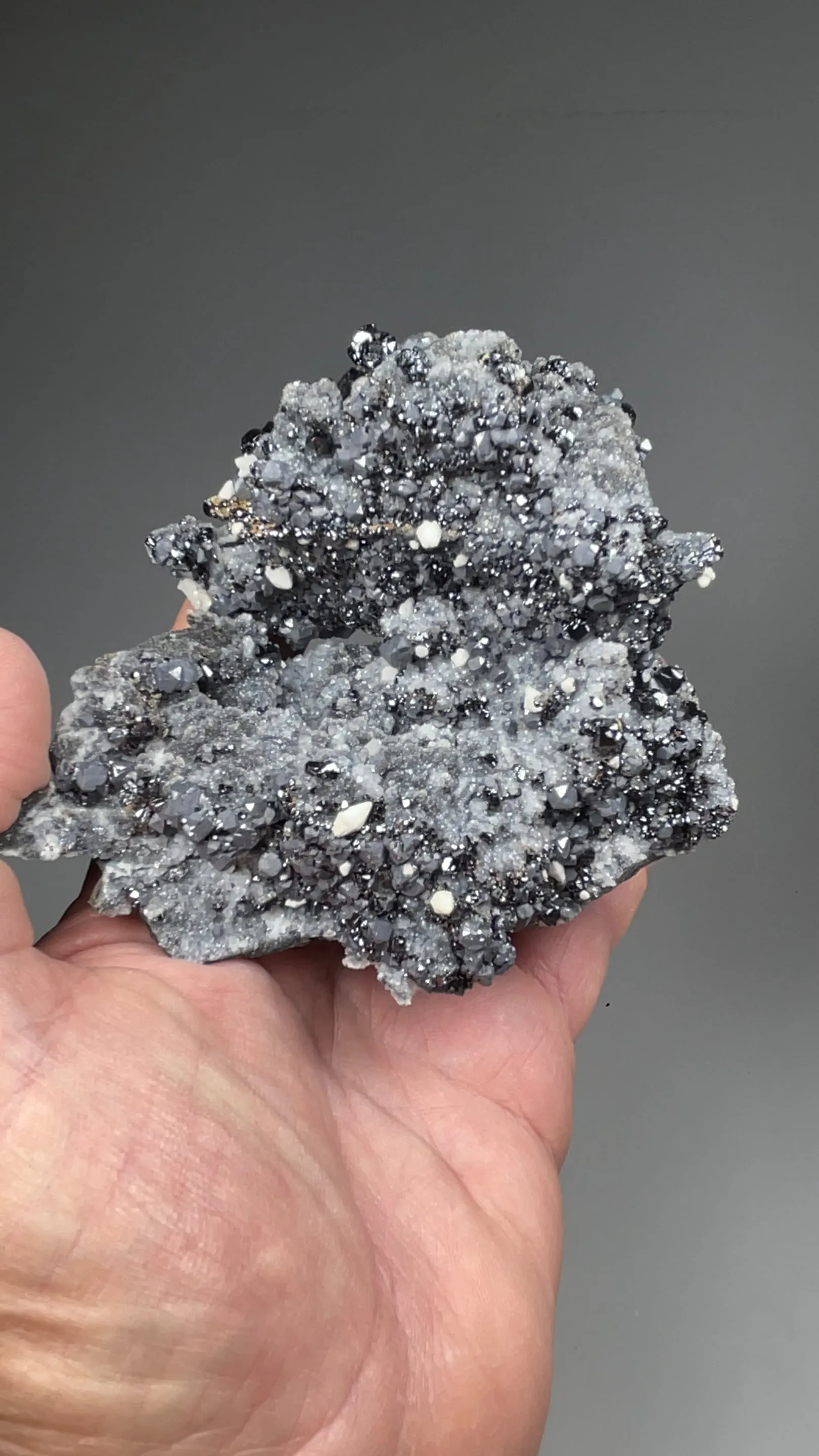 Barite after Alstonite with Sphalerite, Quartz - image 2