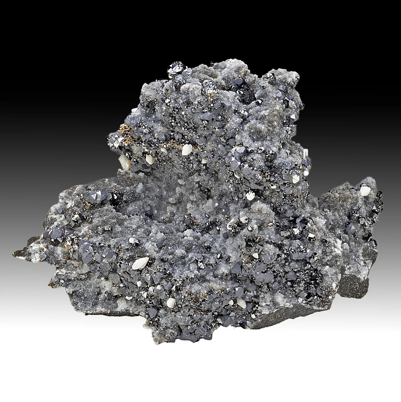 Barite after Alstonite with Sphalerite, Quartz - image 1