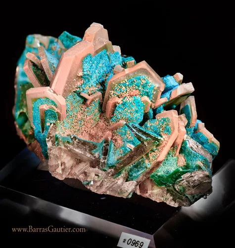 Barite - Chrysocolla/Malachite image