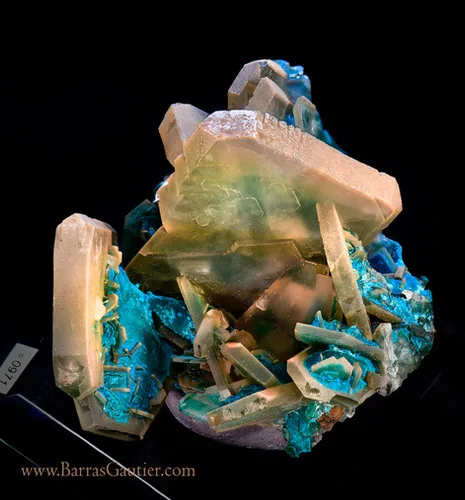 Barite - Chrysocolla/Malachite image