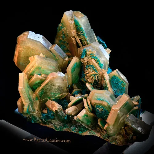 Barite - Chrysocolla/Malachite image