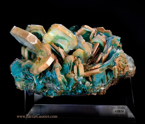 Barite - Chrysocolla/Malachite image