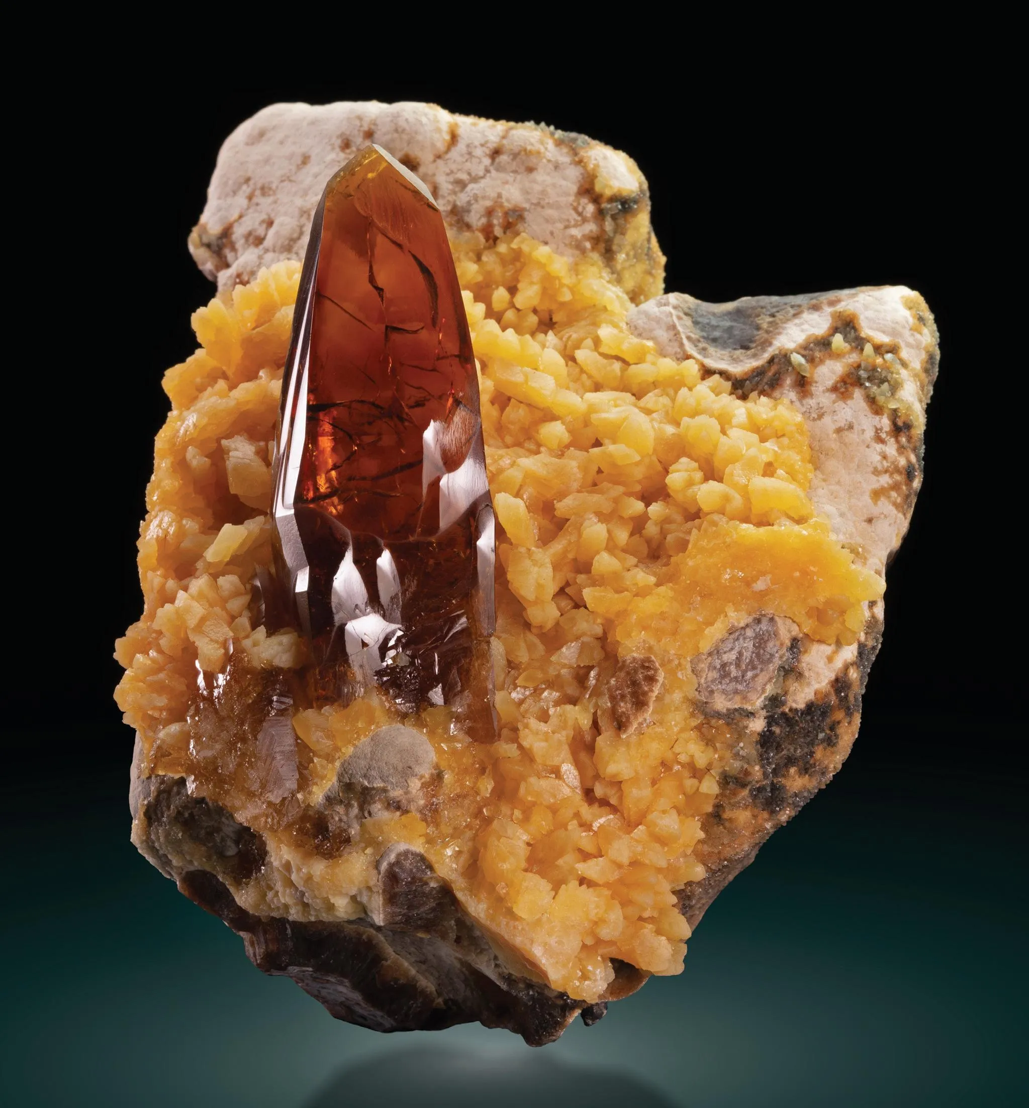 Barite, drusy Calcite - image 1