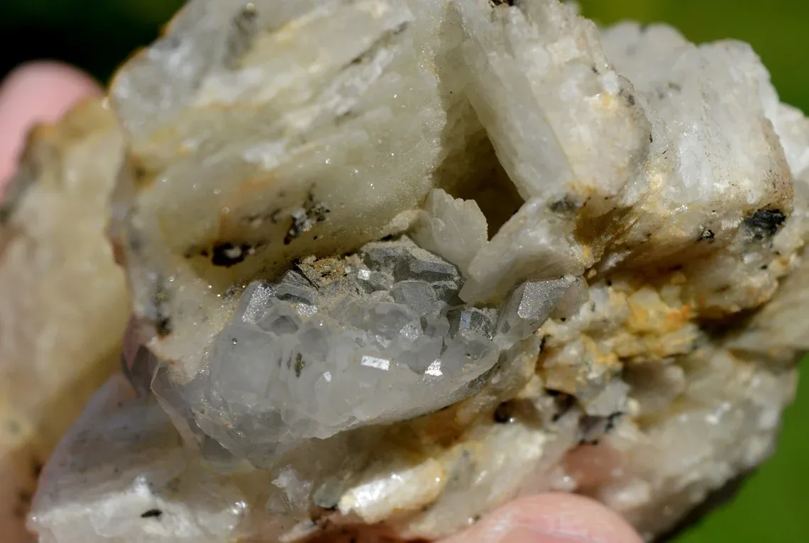 Barite & Fluorite Marcasite - 511 grams - Fontsante Mine, Tanneron, Draguignan, Var, France - image 9