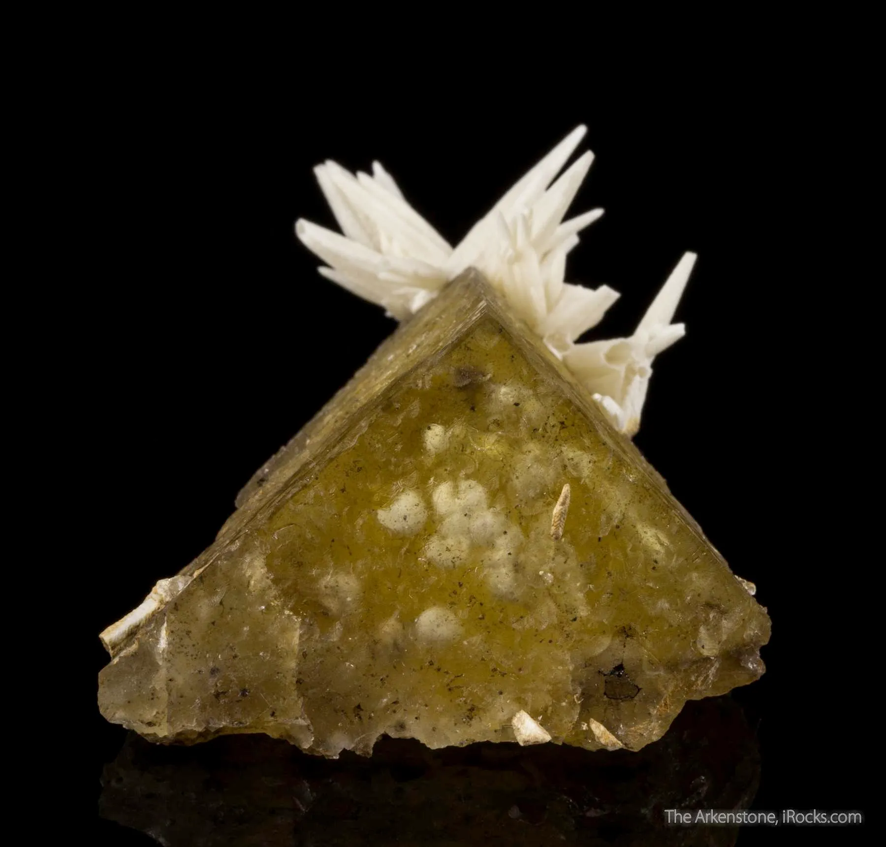 Barite Included in Fluorite, with Calcite - image 1