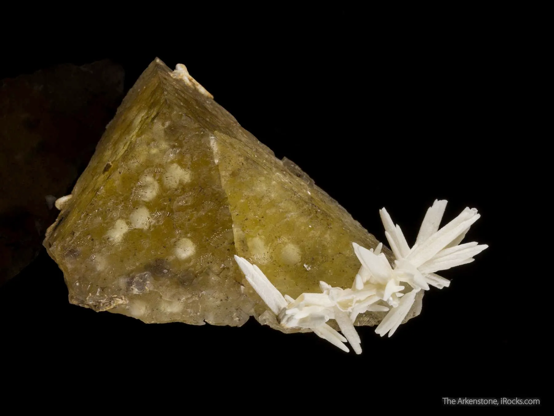 Barite Included in Fluorite, with Calcite - image 2