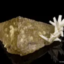 Barite Included in Fluorite, with Calcite - image 3