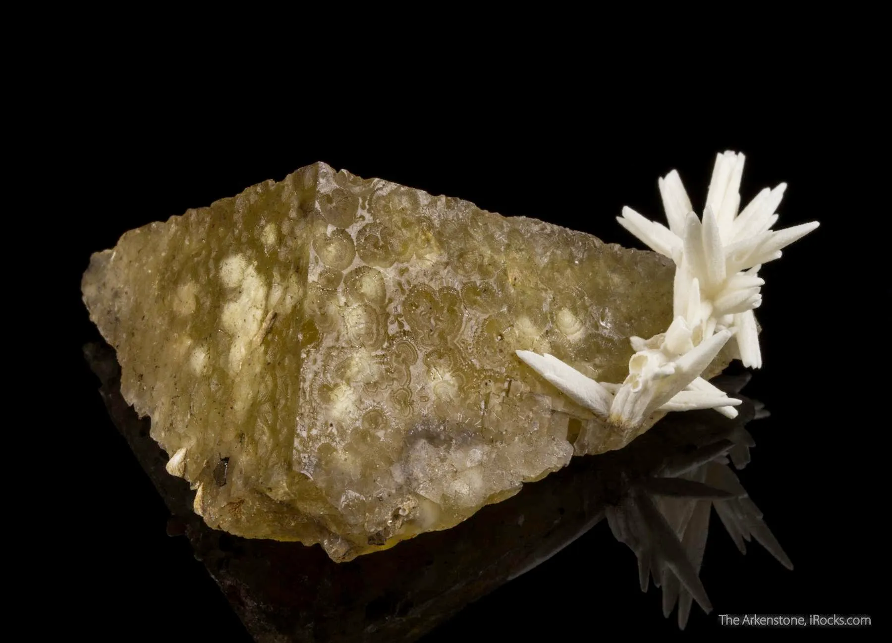 Barite Included in Fluorite, with Calcite - image 3